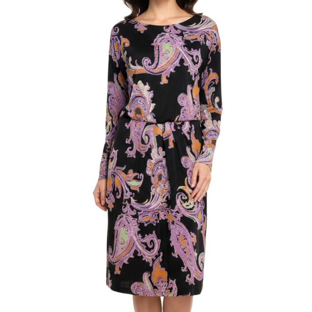 ETRO Paisley Long Sleeve Dress 48 /12